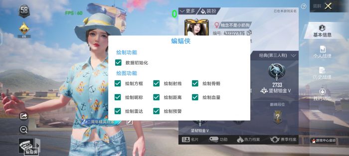 直装科技和平精英 - 快速启用零配置外挂合集